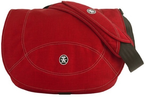 GUC- Crumpler The Horseman 17inch Laptop Messenger Bag-Padded-RED WHITE