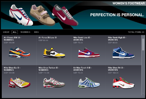 NikeID Choices