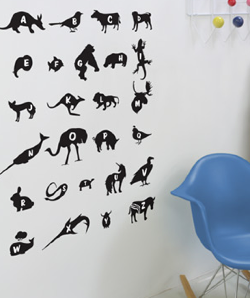 Threadless Wall Designs - Alphabet 1