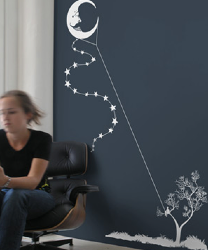 Threadless Wall Designs - Moon Kite