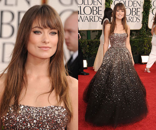 olivia wilde golden globes dress