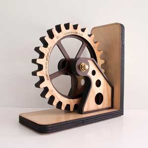 gear-bookends